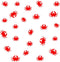 VWAQ Nautical Stickers Pack, Crab Wall Decor - Peel and Stick Decal, 24