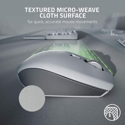 Razer Pro Glide Soft Mouse Mat: Thick, High-Density Rubber Foam - Textured Micro-Weave Cloth Surface - Anti-Slip Base