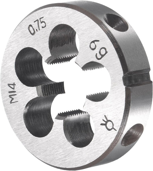 uxcell M14 x 0.75mm Metric Tap and Die Set, Machine Thread Screw Tap & Die Kit for Nut Screw Bolt Repair