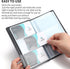 Business Card Holder for 240 Cards, Portable Organizer for Men & Women, Professional Business Cards Book, Black