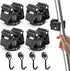 3-H Magnetic Broom Holder with Strong Magnetic Hook 8 Pack,Broom Holder Wall