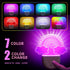 2 8 Rossesay Pcs Rainbow Night Light for Kids Plug into Wall Color Changing Baby Rainbow Night Light with Dusk to Dawn