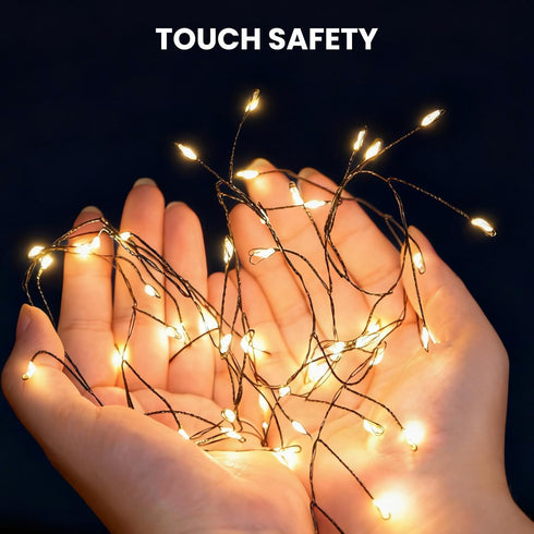500 42Ft Dailyart Plug in Led Fairy Lights with Remote Fairy Lights with Timer Waterproof for Bedroom Wreath Party