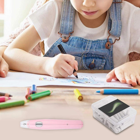 Electric Eraser Kit for Artists, Battery Operated Pencil Eraser with 16 Refills for Sketching, Drafting, Drawing