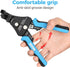 WGGE 3 IN 1 Adjustable Heavy Duty Wire Stripper/Cutter Tool for 8-18 AWG Solid and Stranded Wire