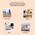 Home Smart Style Wooden Triangle Book Stand & Reading Valet Book Rest with Cup, Phone, Glasses & Pen Holder Thumb Book