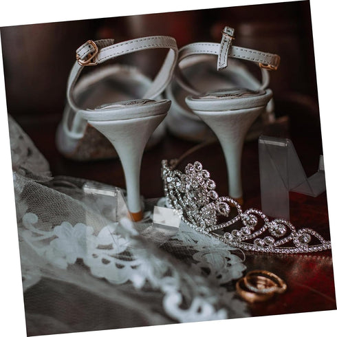 2pairs MAGICLULU High Heels Display Stand Shoe Rack for Mall Wall-Mounted Storage Holder