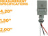 Southwire Woods Outdoor Hardwired Stem & Swivel Light Control - Adjustable Swivel Mount Light - Automatic Outdoor