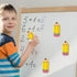 Dry Erase Erasers 8 Pcs Magnetic Whiteboard Erasers Cute for Classroom Office and Home (Pencil)