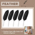 Chinco 12 Pcs Feather Ballpoint Pen, Vintage Quill Ballpoint Pen for Wedding Signing, Soft Fluffy Pen for School Office