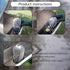 4 Pcs Gutter Downspout Guards 3.5 Inch Aluminum Leaf Filter Strainer for Preventing Blockage Leaves Debris