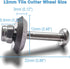 Tile Cutters 12mm Scoring Wheel 14A - 2pcs Alloy Manual Tile Cutter Wheels Replacement for Ceramics and Glass