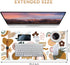 iCasso Desk Mat, Large Gaming Mouse Pad, XXL Desk Pad Stable Rubber Base Mousepad with Stitched Edges, Computer Keyboard Mat for Work, Game, Office, Home -Sticker by iCasso