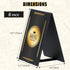5"x 7" 2 (6 Pack, 5" 7") PU Leatherette Table Tents, Double-Sided Menu Holder, A-Frame Table Tents Menu Cover, Side