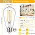 MAXvolador Vintage LED Edison Bulb Dimmable 60W Equivalent 850 Lumens, 6W Edison Light Bulbs 3000K, Antique ST58 LED Filament Bulb E26 Base, Pack of 4 by MAXvolador