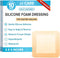 JJ CARE Silicone Foam Dressing 3x3, Pack of 10, Waterproof Bandages for Wounds, Absorbent Bed Sore Bandages