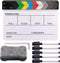 Movie Film Clap Board, Acrylic 10"x12" Dry Erase Director Clapboard with 5 Pcs Erasable Pen for Photography