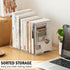 Clear Desktop Book Organizer, Creative Book Stand, Divider Bookshelf for Home School and Office, Pack of 2