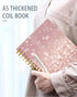 Spiral Journal Notebook – Strong Twin-Wire Binding, 60 Sheets A5 College Ruled, Luxury Design, Pink Glitter