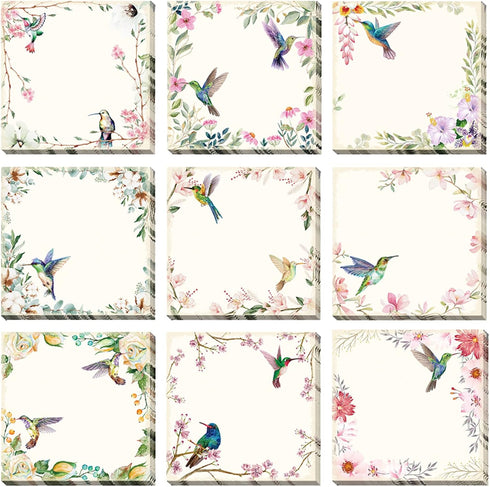 Sabary 450 Sheets Christmas Birds Sticky Notes, Cute Seasonal Self-Adhesive Memo Note Pads for Studying Work