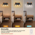 Ablwigh 2-Light Farmhouse Bathroom Light Fixtures Over Mirror, Rustic Wood Vanity Lights for Bathroom, Vintage Black