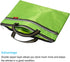 PATIKIL Waterproof Zipper File Bag, Documents Storage Zip Pouch for Office Travel, Green