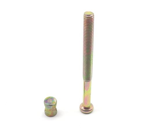 binifiMux M8 90mm Set 8 x Bed Bolt Crib Screw - Zinc Plated Hex Drive Socket Cap Furniture Barrel Bolts and Nuts