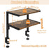 Shelf,12.9 inches 2-Tier Brown,TMZ007H IBUYKE Clamp on Desk Organizer Desk Extender Shelves, Above or Below Desk