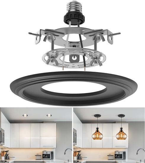5" and 6" Recessed Can Light Conversion Kit, Light Fixture Upgrade, Pendant