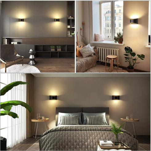 Dimmable 12W Lightess LED Wall Sconce Light Indoor Wall Lights Modern Hallway Wall Lighting for Living Room Bedroom
