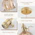 Mini Pendant Lights Kitchen Island, Small Adjustable Pendant Light Fixture with Amber Tulip Glass Lampshade, Vintage