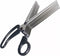 Sunstar Stationery S3711455 7-Blade Shredder Scissors, 7.9 inches (200 mm), Black