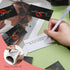 Zonon 600 Pcs Red Lip Thank You Cards and Stickers Set, 500 Pcs Round Sticker Kiss Envelope Seal, 100 Pcs Appreciation