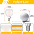 G16.5 Bulb 40w 4W Bulb,Dimmable E12 Bulb,Round Bulbs 2700K 400LM,Pack 6 LED Light Equal Type G Frosted Globe Candelabra