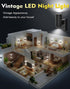 0-100LM 5000K 2Pcs Dimmable Night Lights Plug into Wall, LED Plug in Night Light with Light Sensor, Adjustable