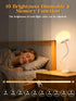 ReinHoo 10 10 Clip on Light, RGB Colors & Warm White Desk Lamp with Clamp, Brightness Reading Light, Night Lamp