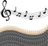 Chinco Music Pencils, Music Note Pencils for Students, Bulk Round Fun Pencils with Eraser, 48 Pieces