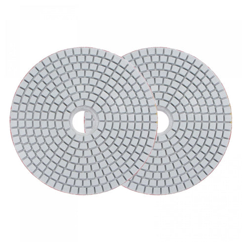 uxcell 5-Inch Diamond Polishing Pad 500 Grits Wet/Dry Grinding for Stone Concrete Marble Countertop Floor (2pcs)
