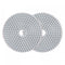 uxcell 5-Inch Diamond Polishing Pad 500 Grits Wet/Dry Grinding for Stone Concrete Marble Countertop Floor (2pcs)
