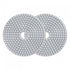 uxcell 5-Inch Diamond Polishing Pad 500 Grits Wet/Dry Grinding for Stone Concrete Marble Countertop Floor (2pcs)