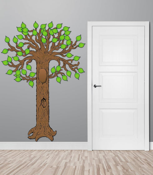 Carson Dellosa 64 pc Tree Bulletin Board Set with Tree Wall Decor and Leaf Cutouts for Classroom Fall Decorations