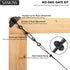 SANKINS Black Anti-Sag Gate Kits for Wooden Fence, Gate Support Cable Kit Hardware, 1 Pack Outdoor Repair Kit