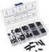 M2 Nylon Hex Male-Female Spacer Standoffs Screw Nut Assortment Kit - Black