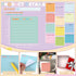 Yinder 24 Pcs Inspirational Sticky Notes with Lines, Cute Motivational Sticky Note Pad, 3 x 3'' (Light Color)