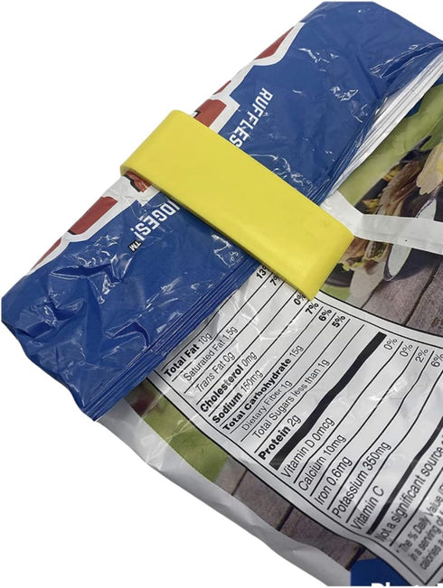 Cardboard Box Clips, Chip Trash Garbage Bag Holder Clip, Set of 12, 3 1/2" x 1 1/4" Large
