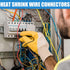 525PCS Heat Shrink Butt Connectors - Blue 16-14 AWG, Marine Grade Tinned Copper Crimp Splice Terminals