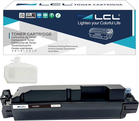 LCL TK5272 TK-5272 TK-5272K Toner Cartridge Replacement for Kyocera, 1T02TV0US0 Toner for ECOSYS M6235cidn M6635cidn