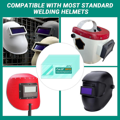 20pcs 2"X4.25" Welding Helmet Lens, Welding Helmet Replacement Lens