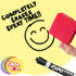 Table Dots Dry Erase Circles for Classroom Teachers, 10 Pack, 12" PVC, 5 Colorful Stickers, Removable Desktop Whiteboard