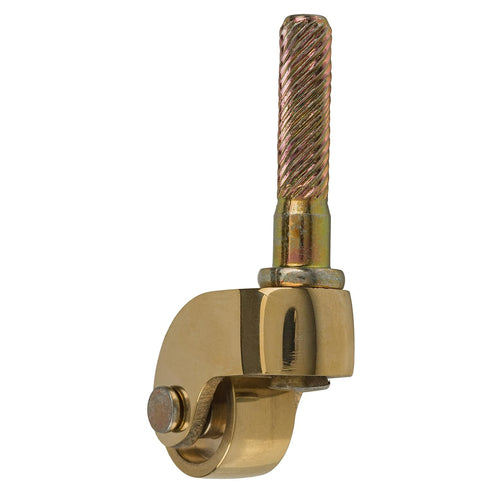 3/4" UA-311-CWPB Solid Brass Furniture Caster Wheel | Diameter: | Stem Caster Wheels for Table, Sofa, Chest, Dresser
